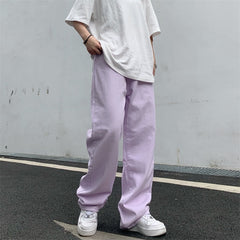 Korean Fashion Vintage Pastel Jeans