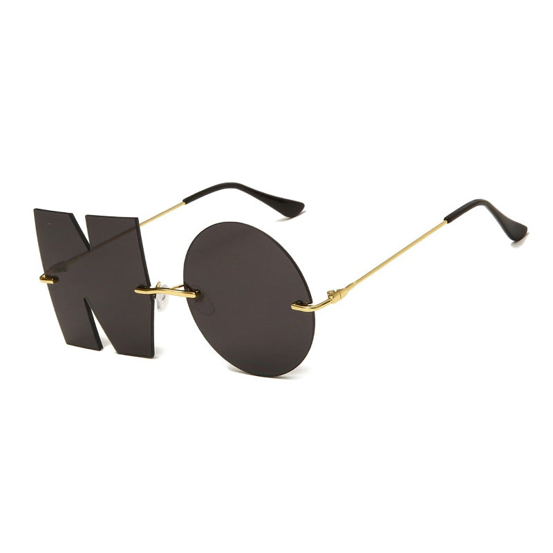 Vintage Mirror NO Letter Sunglasses