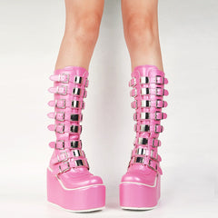 Pastel Gothic Platform Boots
