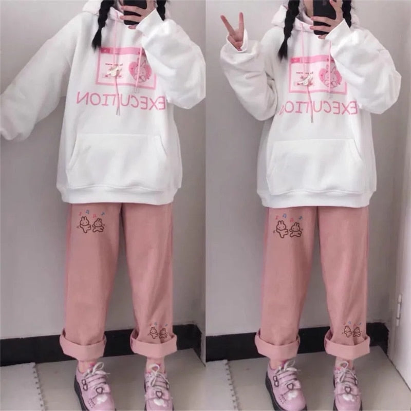 Cartoon Corduroy Pants