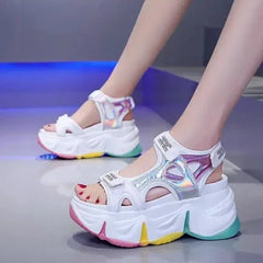 Candy Color Platform Sandals