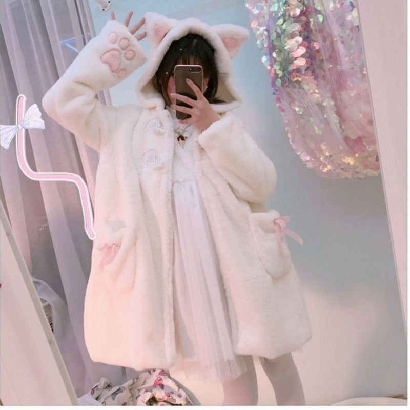 Winter Coat Kawaii Cat Ears