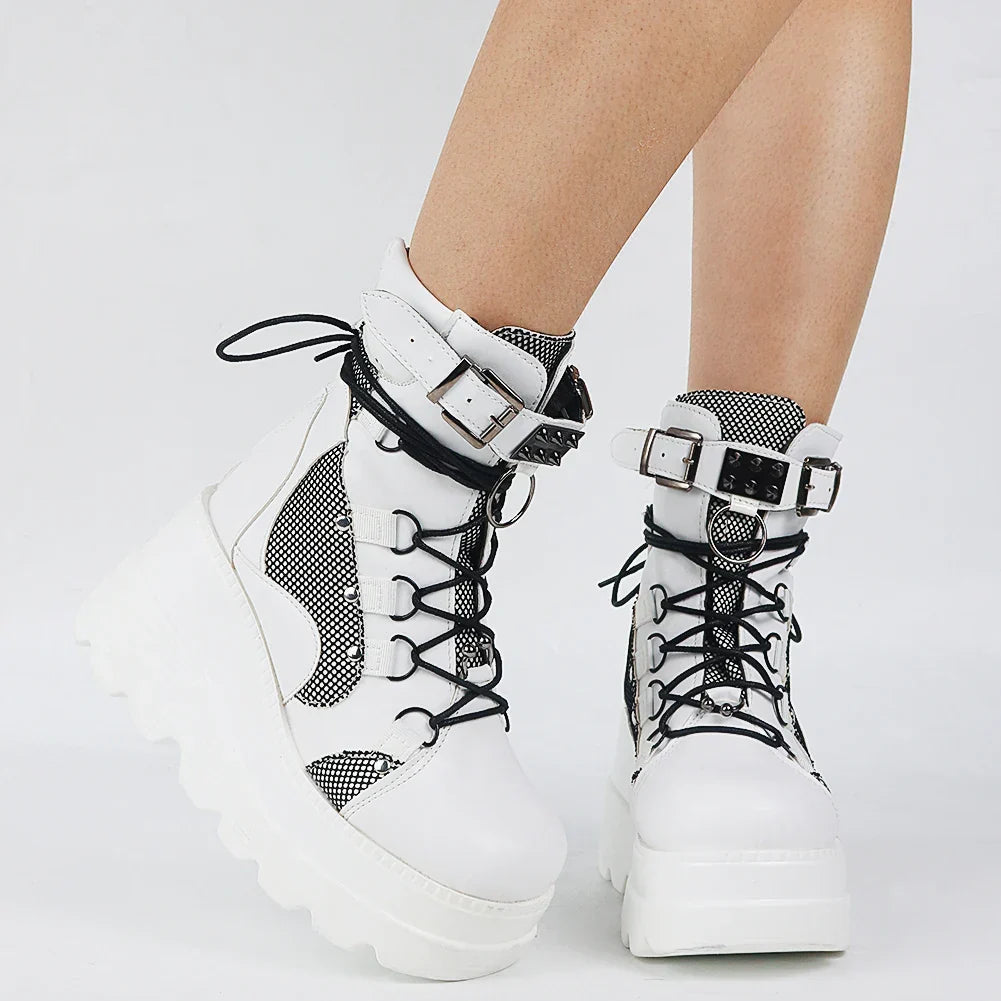 Punk High Platform Ankle Boots
