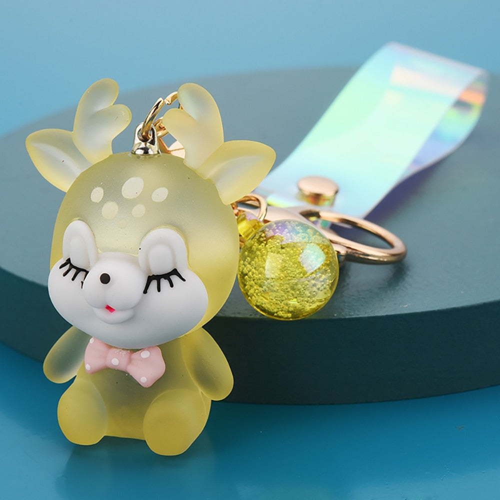 Kawaii Deer Flashlight Keychain