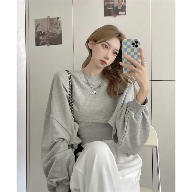 Two Piece Bat Sleeve Hoodies