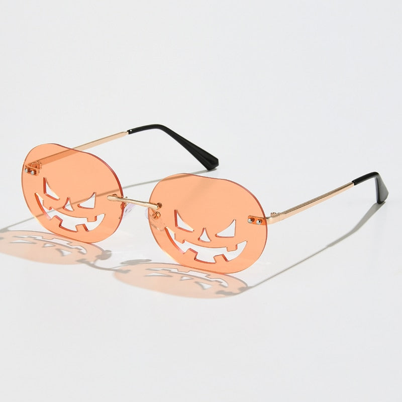 Rimless Pumpkin Sunglasses