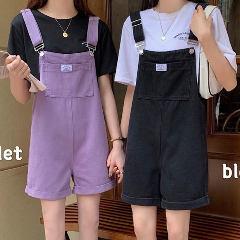 Korean Style Denim Overalls