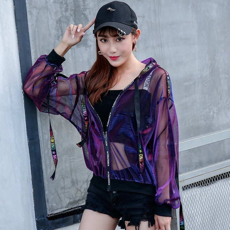 Transparent Harajuku Jacket