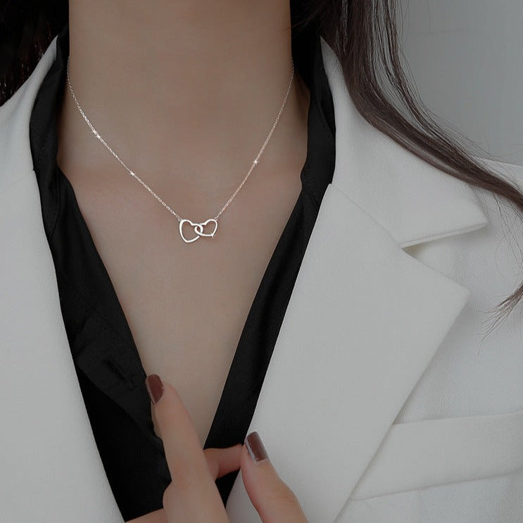 Cute Double Heart Necklace