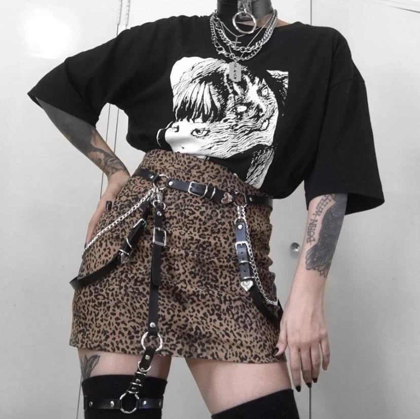 Punk Style Heart Belt