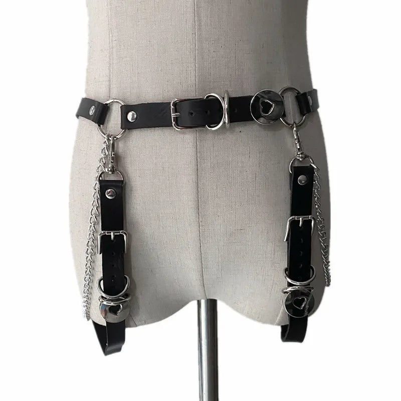 Punk Style Heart Belt