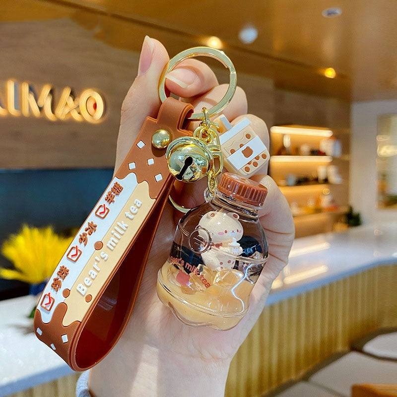 Cute Milk Tea Keychain