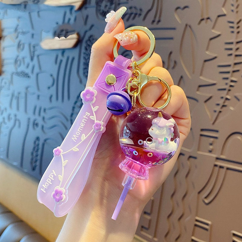 Cartoon Unicorn Keychain