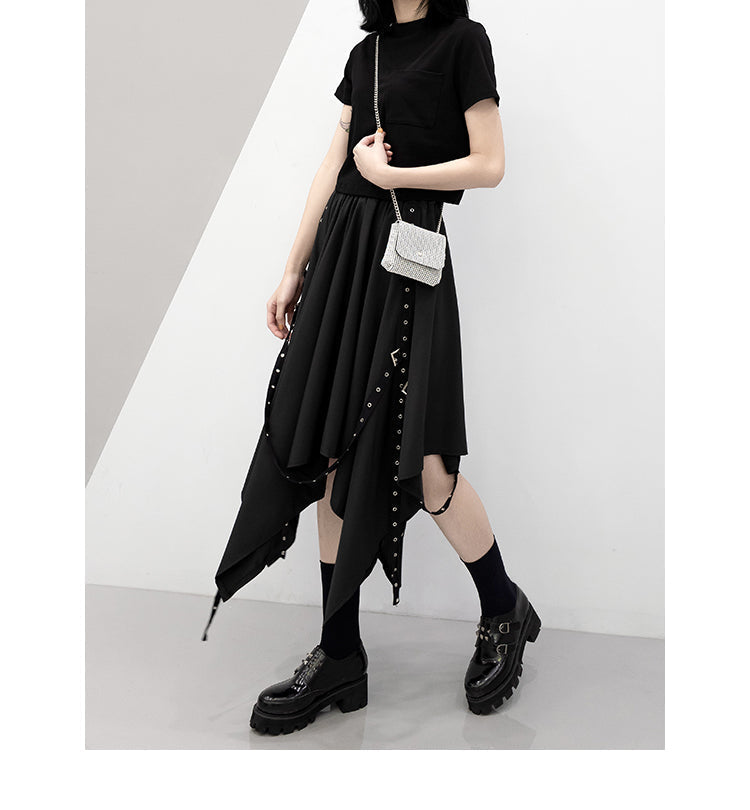 Irregular Gothic Weave Skirt