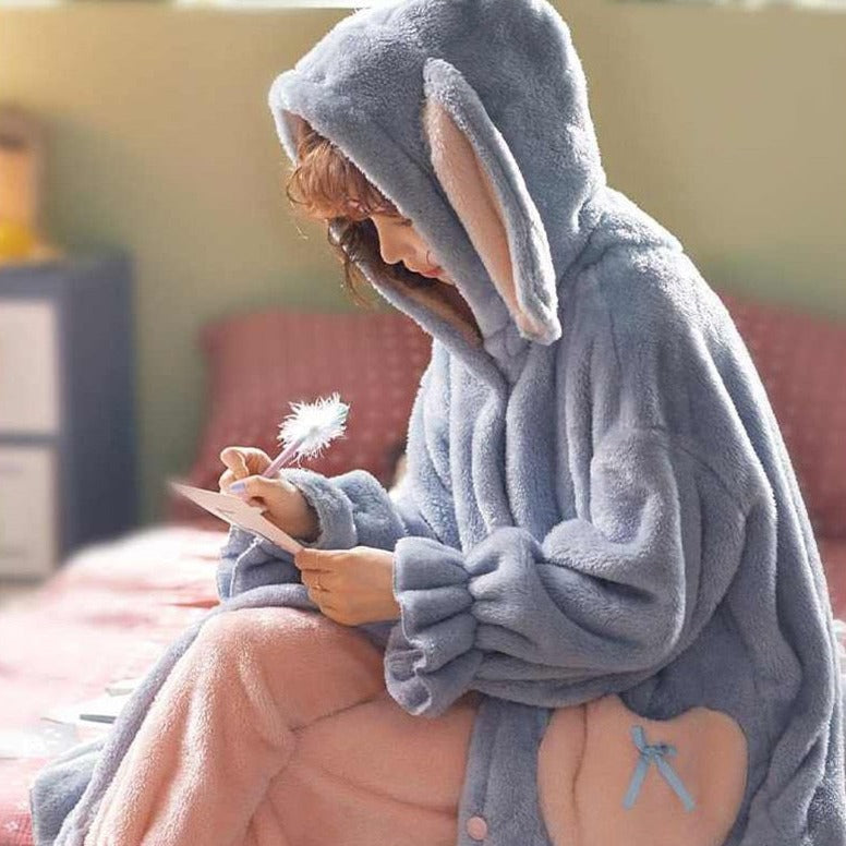 Winter Hooded Kawaii Pajamas