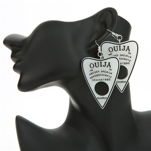 Multicolor Resin Ouija Earrings