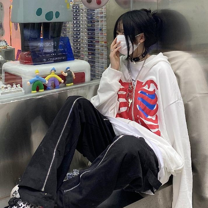 Y2k Aesthetic Harajuku Emo Hoodie