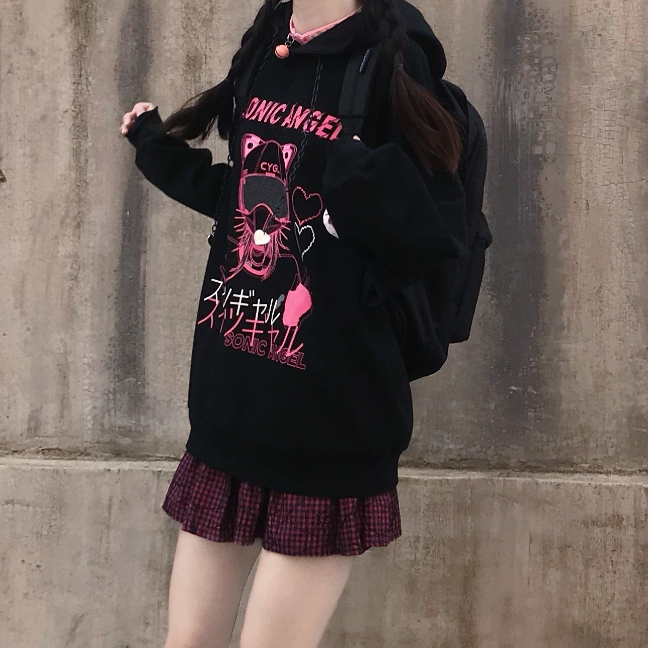 Pastel Goth Anime Hoodie