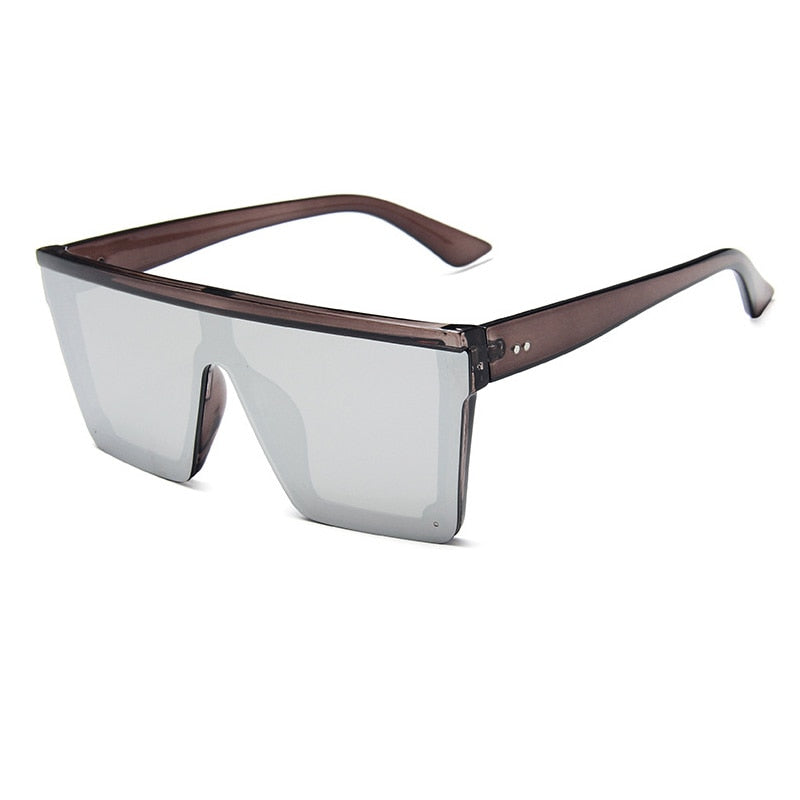 Classic Square Mirror Coated Sunglasses
