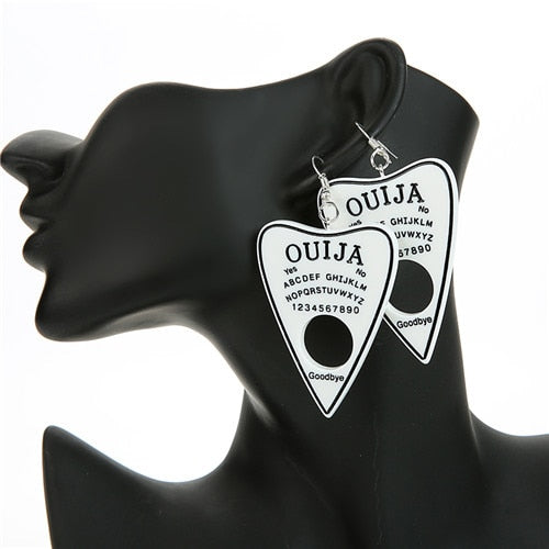 Multicolor Resin Ouija Earrings