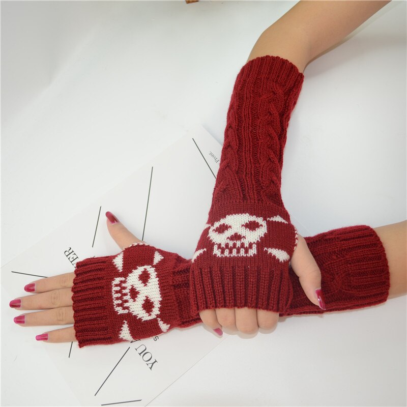 Harajuku Style Skull Arm Warmers