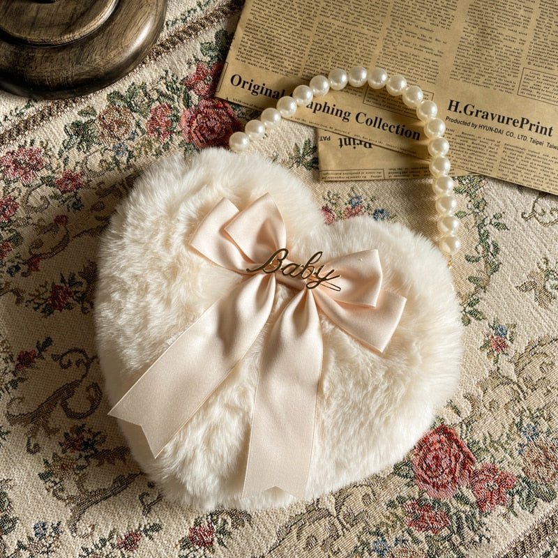 Love Heart Plush Bag