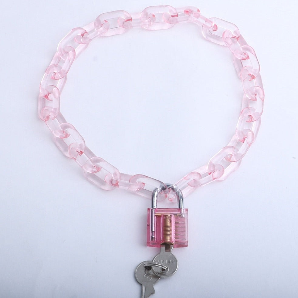 Harajuku Chain Lock Necklace