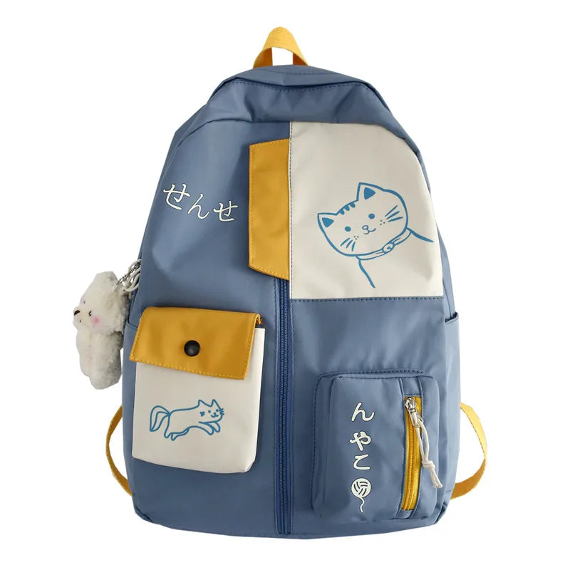 Kawaii Waterproof School Backpack
