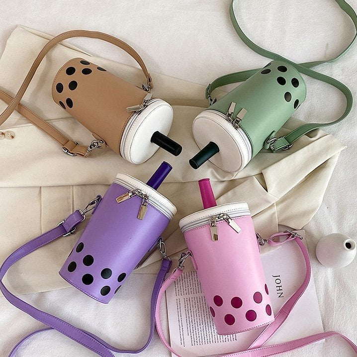 Milk Tea Cup Shaped Bag