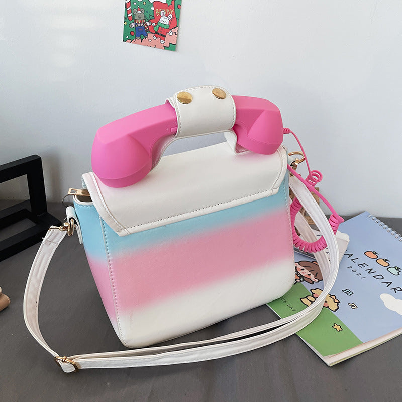 Vintage Telephone Shaped Shoulder Bag