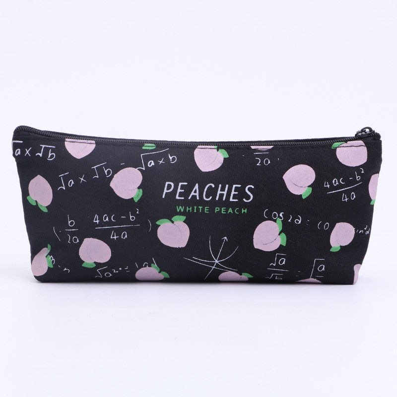 Kawaii Peach Pencil Case