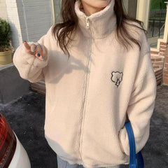 Kawaii Winter Zipper Coat
