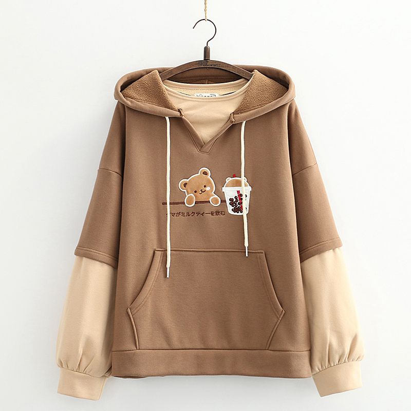 Harajuku Cute Bear Hoodie