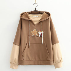 Harajuku Cute Bear Hoodie