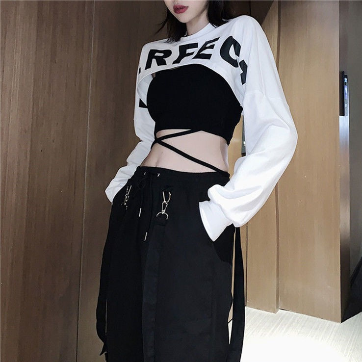 Korean Style Crop Top Set