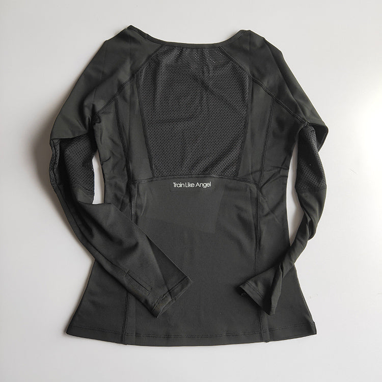 Long Sleeve Breathable Women's Sports & Yoga Mesh T Shirt