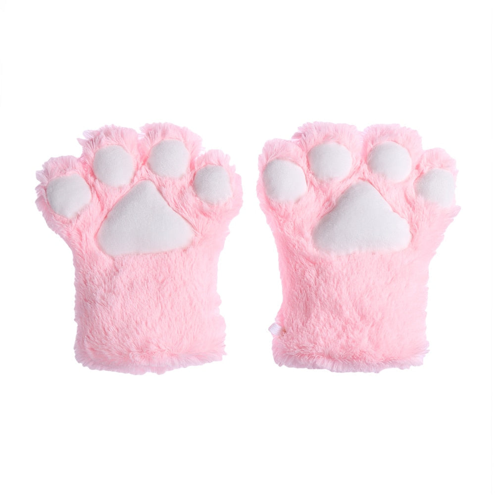 Soft Kitten Paw Warm Gloves