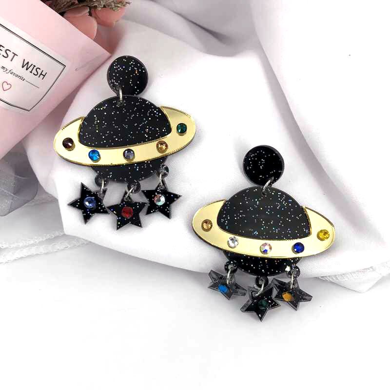 Shiny Planet Earrings