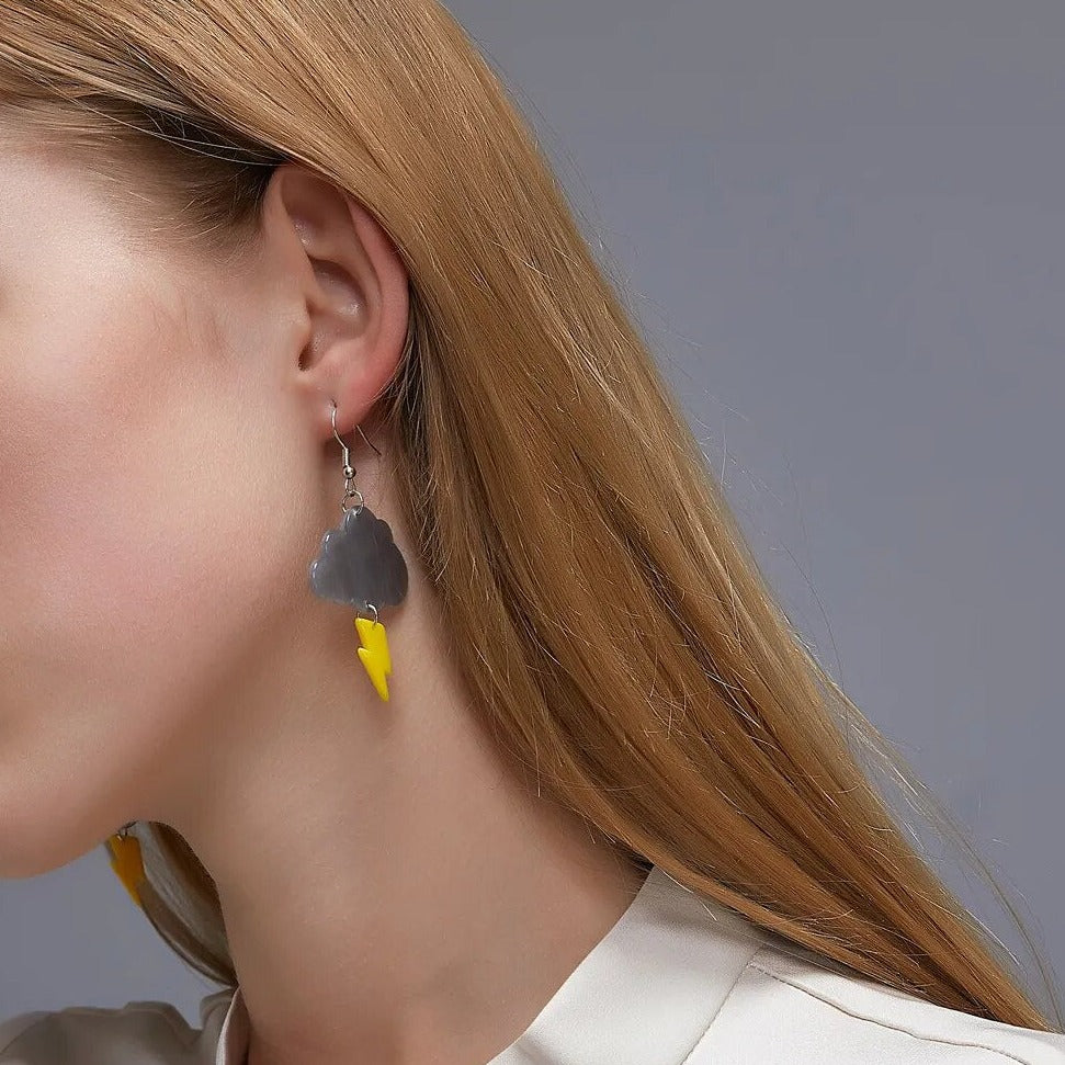 Cute Cloud Lightning Earrings