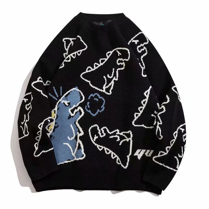 Cartoon Dinosaur Cardigan & Sweater