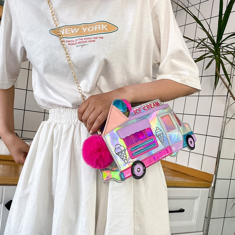 Ice Cream Car Shoulder Bag