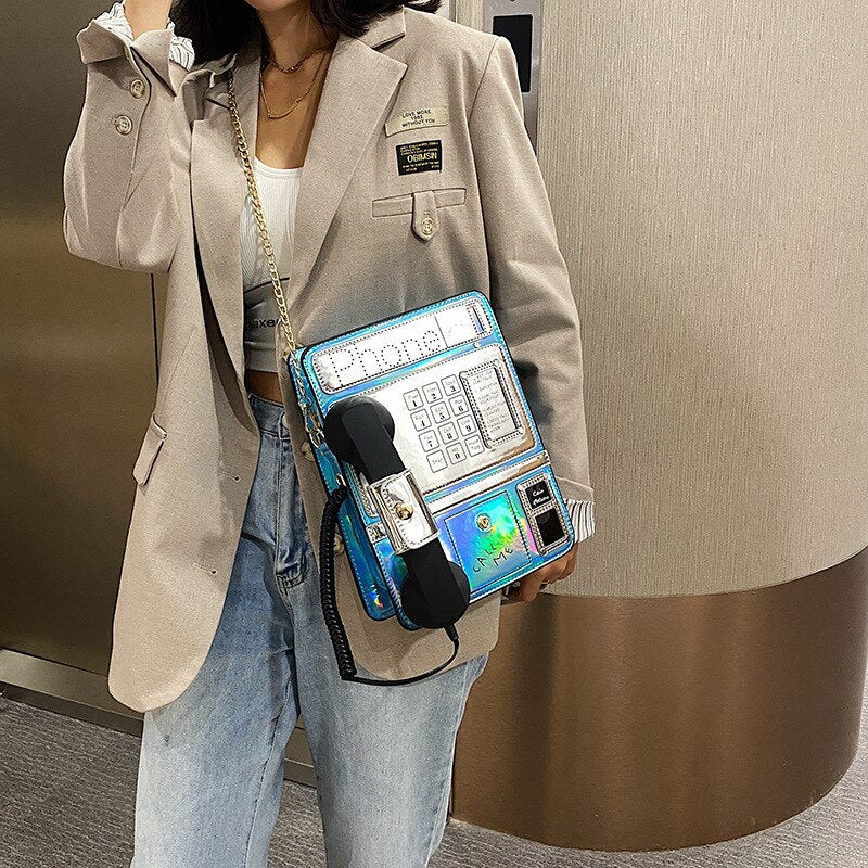 Telephone Style Shoulder Bag