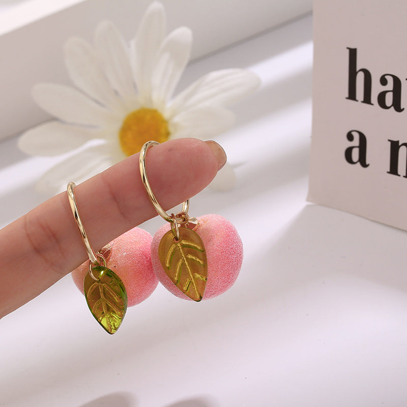 Kawaii Peach Earrings