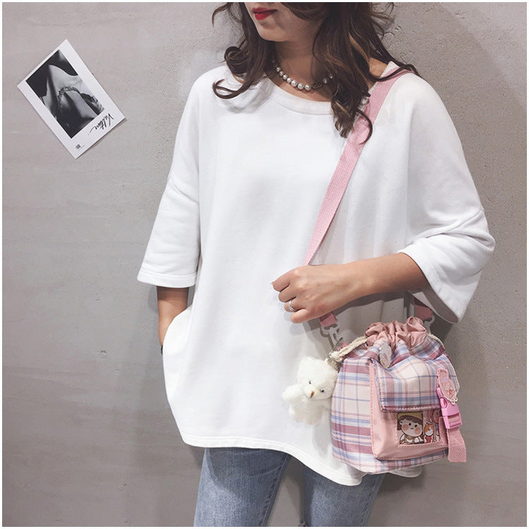 Summer Plaid Crossbody Shoulder Bag
