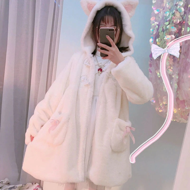 Winter Coat Kawaii Cat Ears