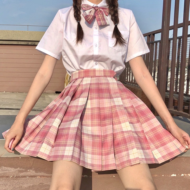 School Girl Uniform Pleated Skirt