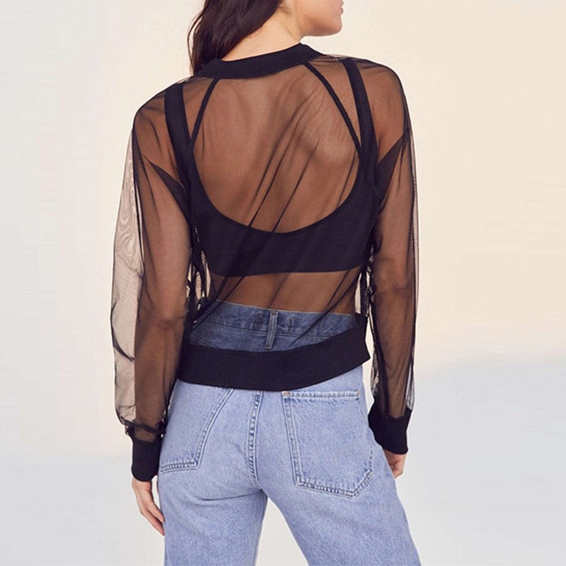 Transparent Black Jacket