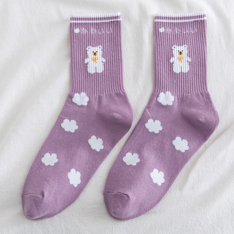 Japanese Cartoon Bear Socks