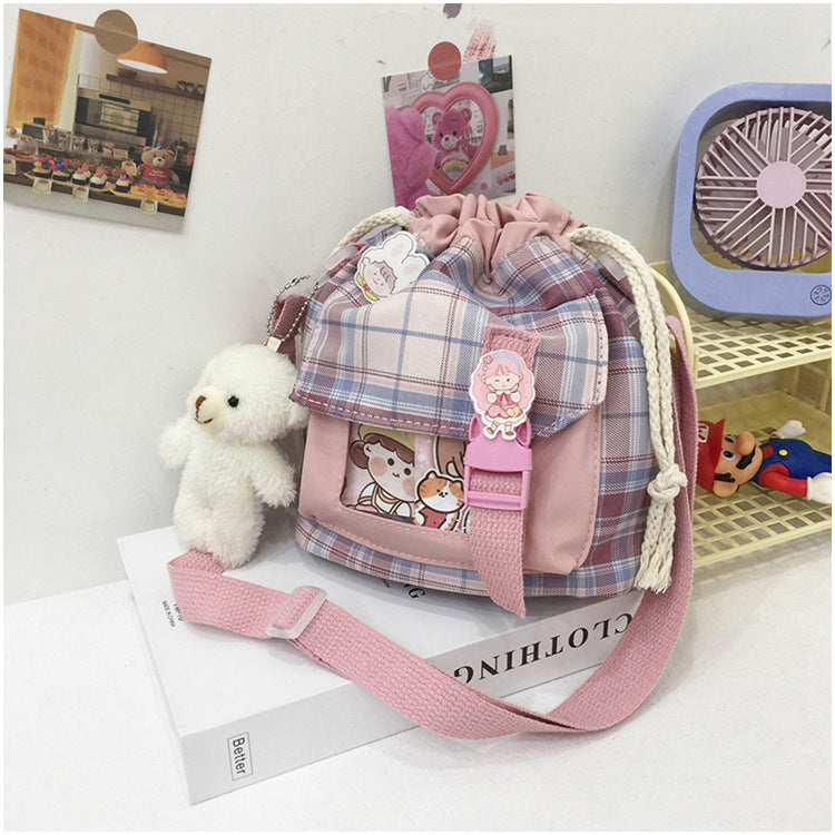 Summer Plaid Crossbody Shoulder Bag