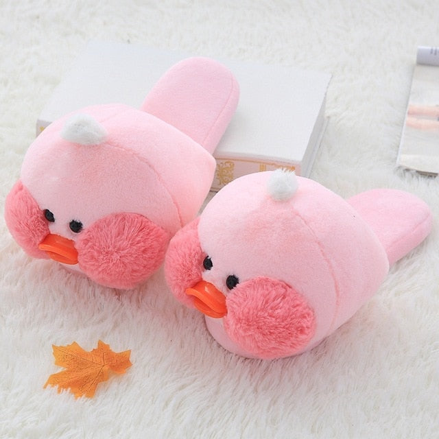 Kawaii Plush Ducks Slippers